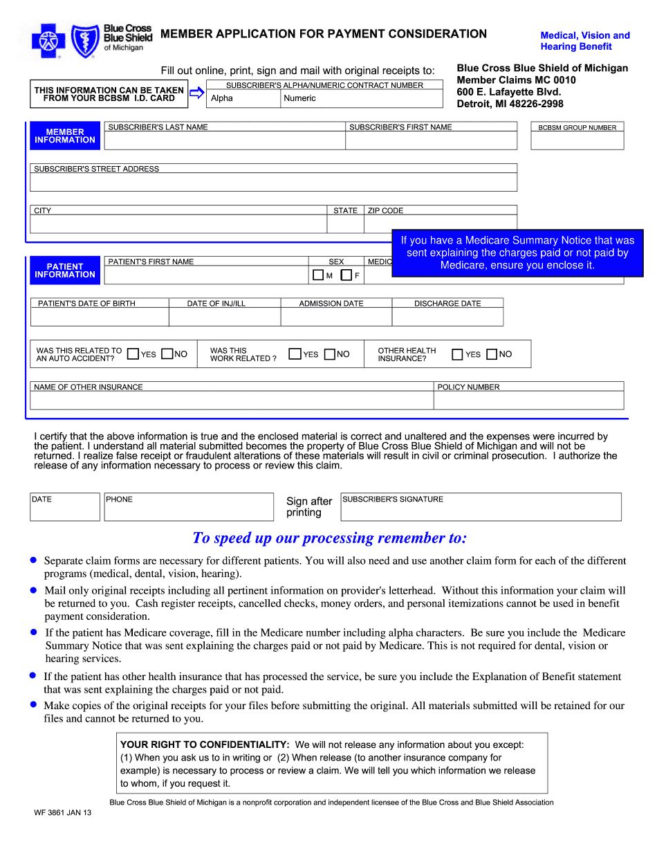  Member Claims MC 0010 2013-2024