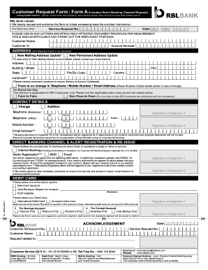 Form a Rbl Bank