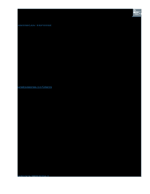 American Express Letterhead  Form