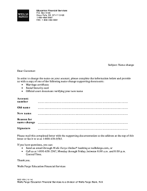  Name Change Letter PDF Wells Fargo 2014