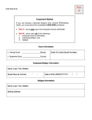 LDSS 5038 515 New York State Unified Court System  Form
