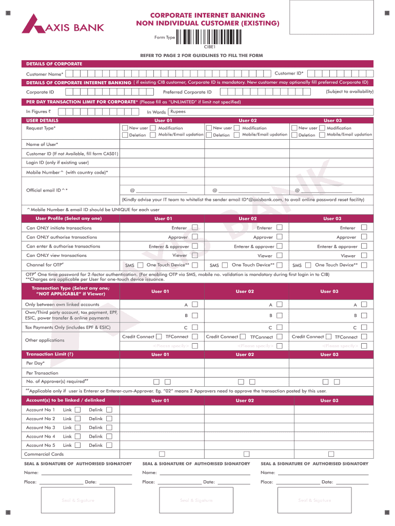 111225342 Casa Corporate Internet Banking Form 160317