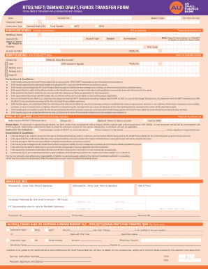 Au Bank Account Closure Form