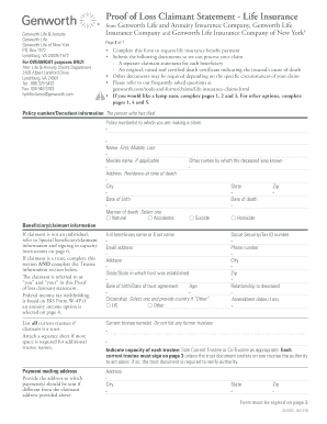 special cause loss form