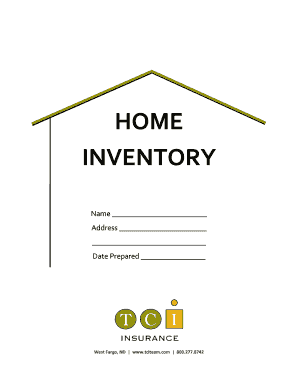 Home Inventory TCI Insurance  Form