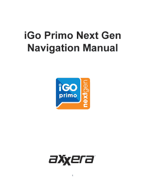 Igo Primo Nextgen  Form