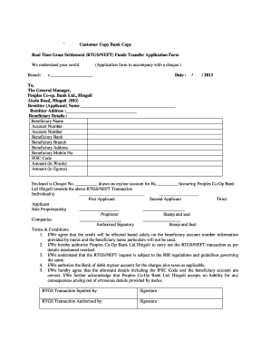 Surat Peoples Bank Rtgs Form PDF