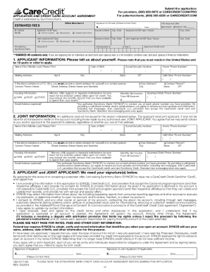 Care Credit Application PDF  Form