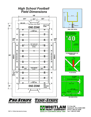 Football Field Diagram Printable  Form