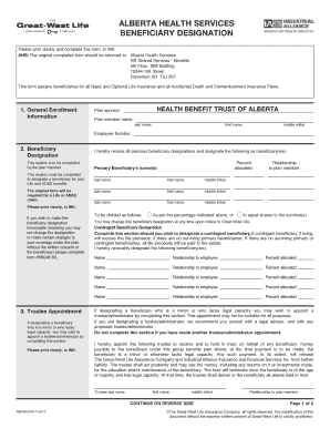 Beneficiary Release Form Alberta