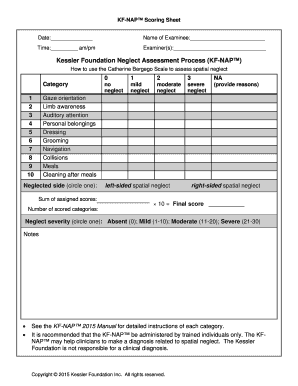 Catherine Bergego Scale PDF  Form