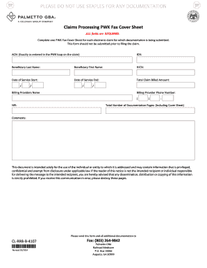  Palmetto Pwk Form 2014