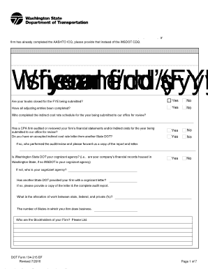 Washington State Public Disclosure Form