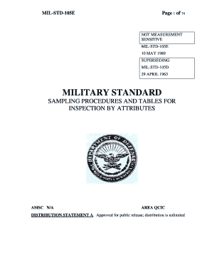 Mil Std 105e Excel  Form