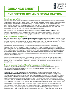 Completed Nmc Revalidation Portfolio Examples  Form