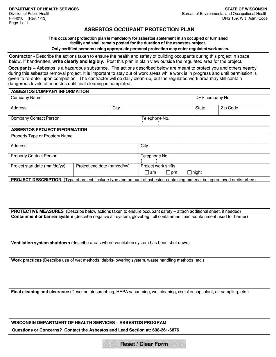  Protection Plan Wisconsin 2013-2024