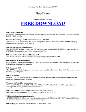 Sap Press Books Download  Form