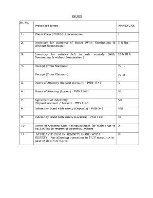 Punjab National Bank Claim Form Fill Up