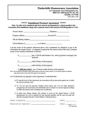 Timberhills Hoa  Form