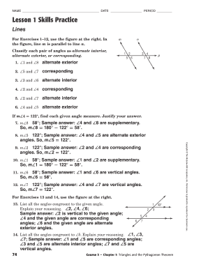 Lesson 1 Skills Practice Lines  Form