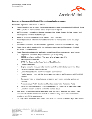 Https Arcelormittal SharePoint Com Sites Amsa Vendor  Form