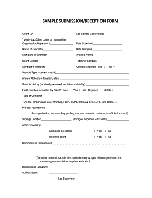 Reception Form