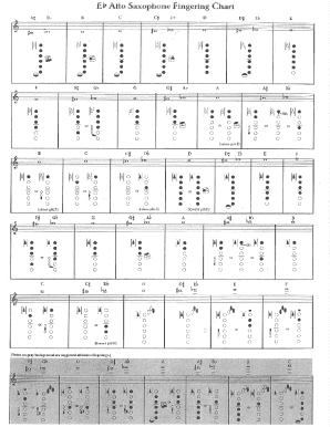 6600 Alto Sax Fingering Worksheet 1  Form