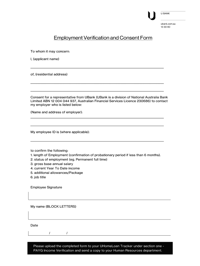 Employment Consent Form