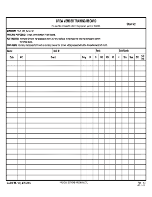 Da Form 7122 R Printable