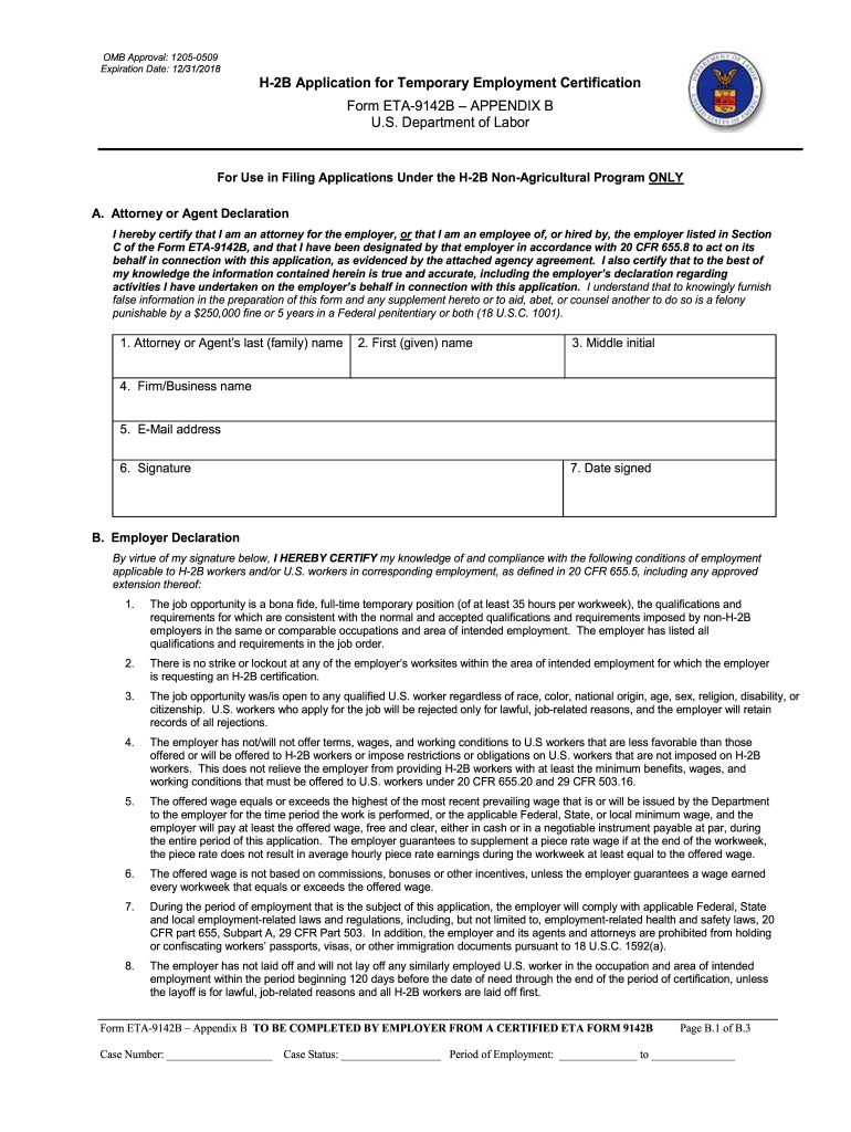  Form Appendix B 2018-2024