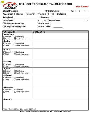 Usa Hockey Player Evaluation Form