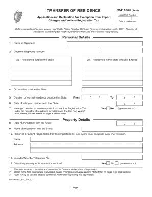 C E 1076  Form