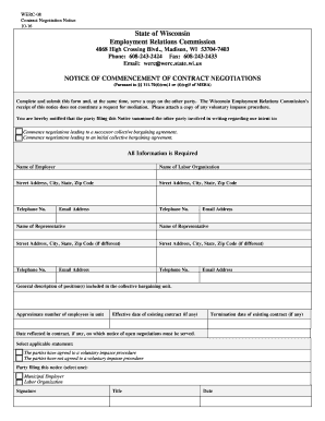 Get and Sign State of Wisconsin Employment Relations Commission 2016-2022 Form