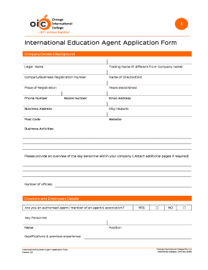 International Education Agent Application Form Ver 3