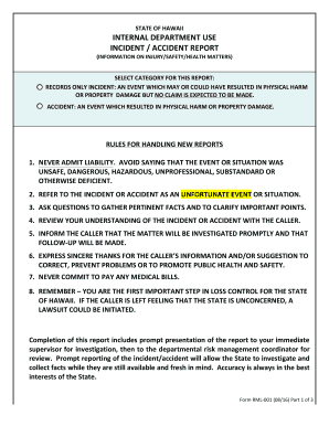  Form RML 001 IncidentAccident Report 2016-2024