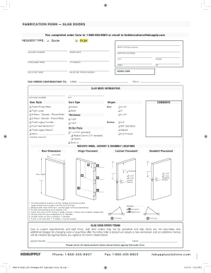 Hd Supply Fabrication Forms