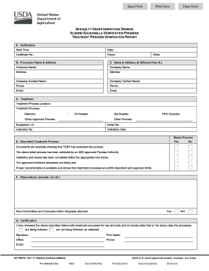SPECIALTY CROPS INSPECTION DIVISION  Form