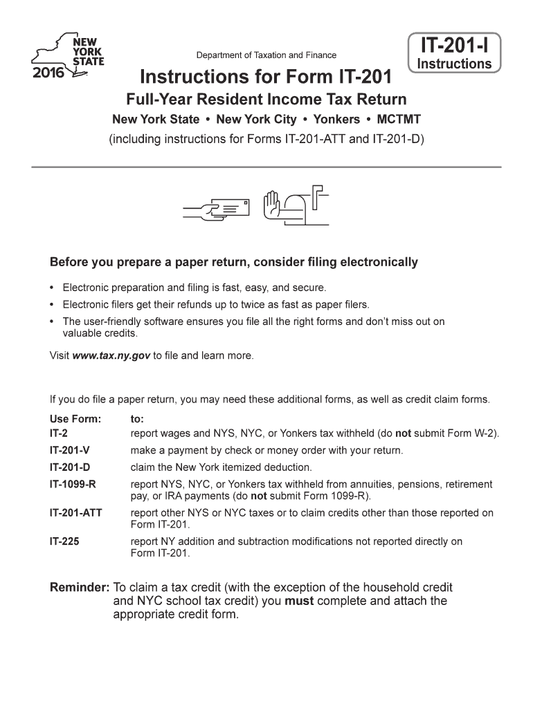  it 201 D New York  Form 2016