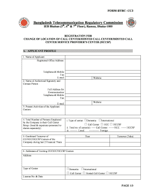 CC Change Location Form BTRC CC3 DOC