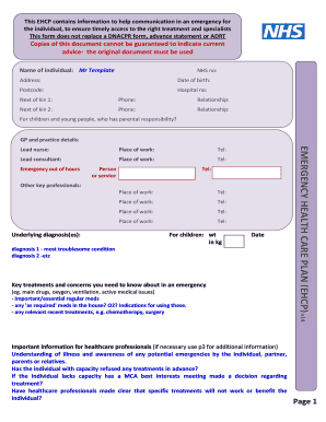 Nhs Ehcp  Form