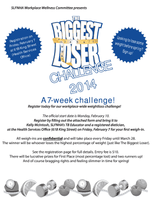 Weight Loss Contest Poster AI  Form