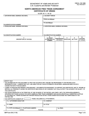 Cbp Form 434