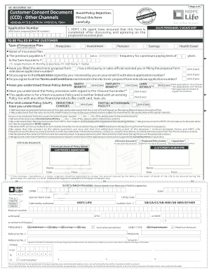 Hdfc Life Ccd Form