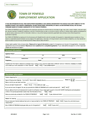 Employee Application Employee Application  Form