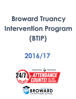 Broward Truancy Intervention Program  Form