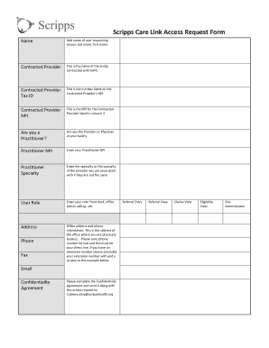 Scripps Care Link  Form