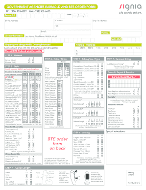 Signia Return for Credit Form