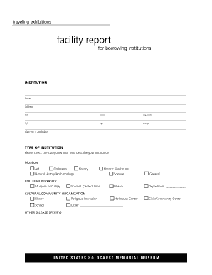  Facility Report Form 2004-2024