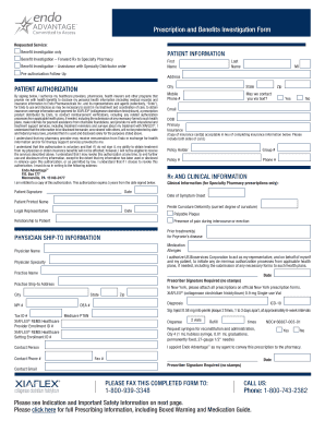 Endo Advantage Form