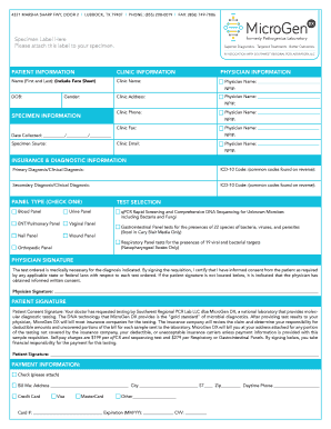 Microgendx Lab Requisition Form